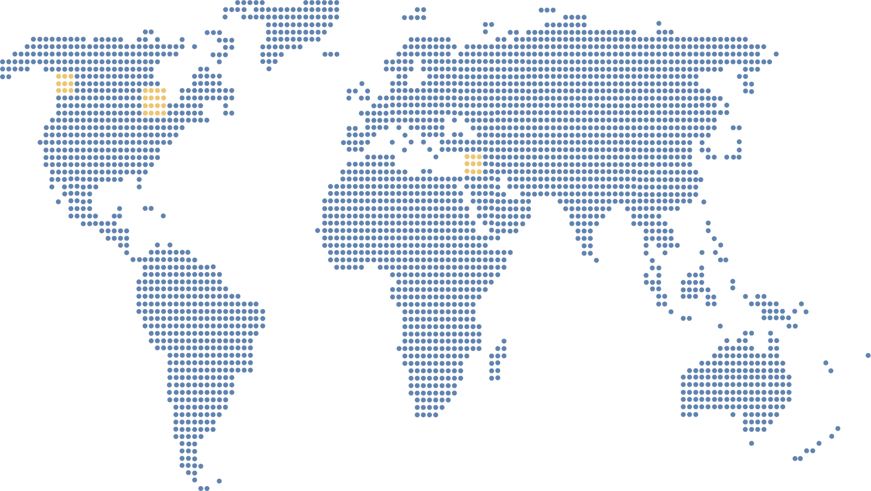 IT Staff Augmentation Services 15 world dotted map 2024